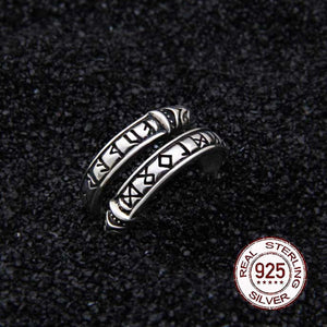 anillo runas en plata 925