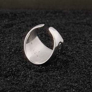 anillo valknut en plata 925