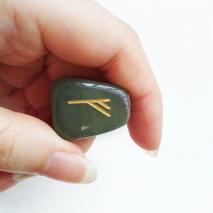25pcs runas en cristal de cuarzo