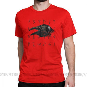 camiseta cuervo con runas