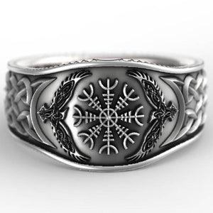 anillo Aegishjalmur en plata 925