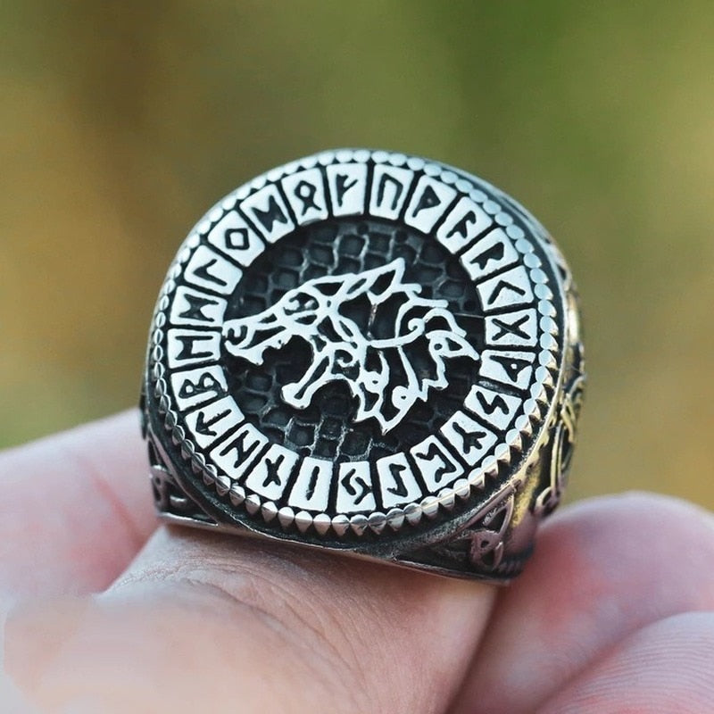 anillo freki en plata 925
