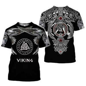 camiseta impresión 3D viking