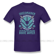 Cargar imagen en el visor de la galería, camiseta Shield Maiden The Gods Will Always Smile Upon Brave Women

