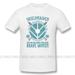 camiseta Shield Maiden The Gods Will Always Smile Upon Brave Women