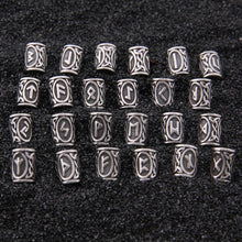 Cargar imagen en el visor de la galería, 24 uds, abalorios de acero inoxidable runas vikingas

