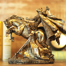 Cargar imagen en el visor de la galería, figura guerrero barbaro a caballo
