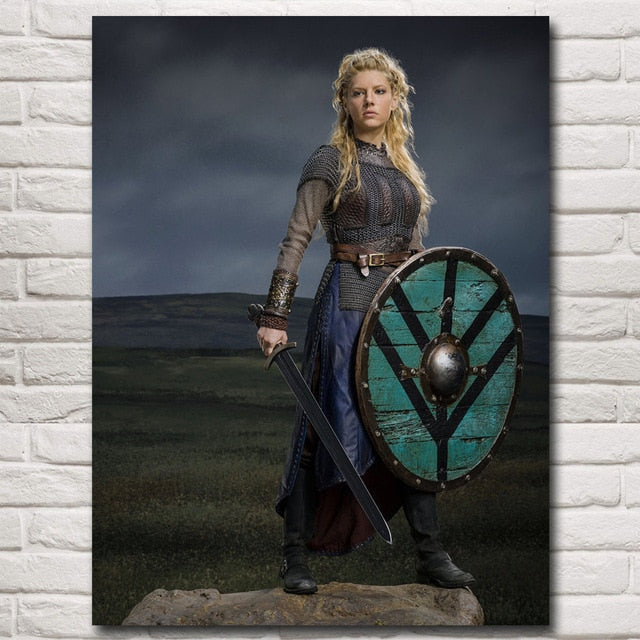 cuadro poster serie vikings lagertha