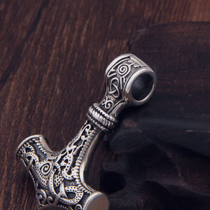 colgante mjolnir martillo de thor en plata esterlina 925